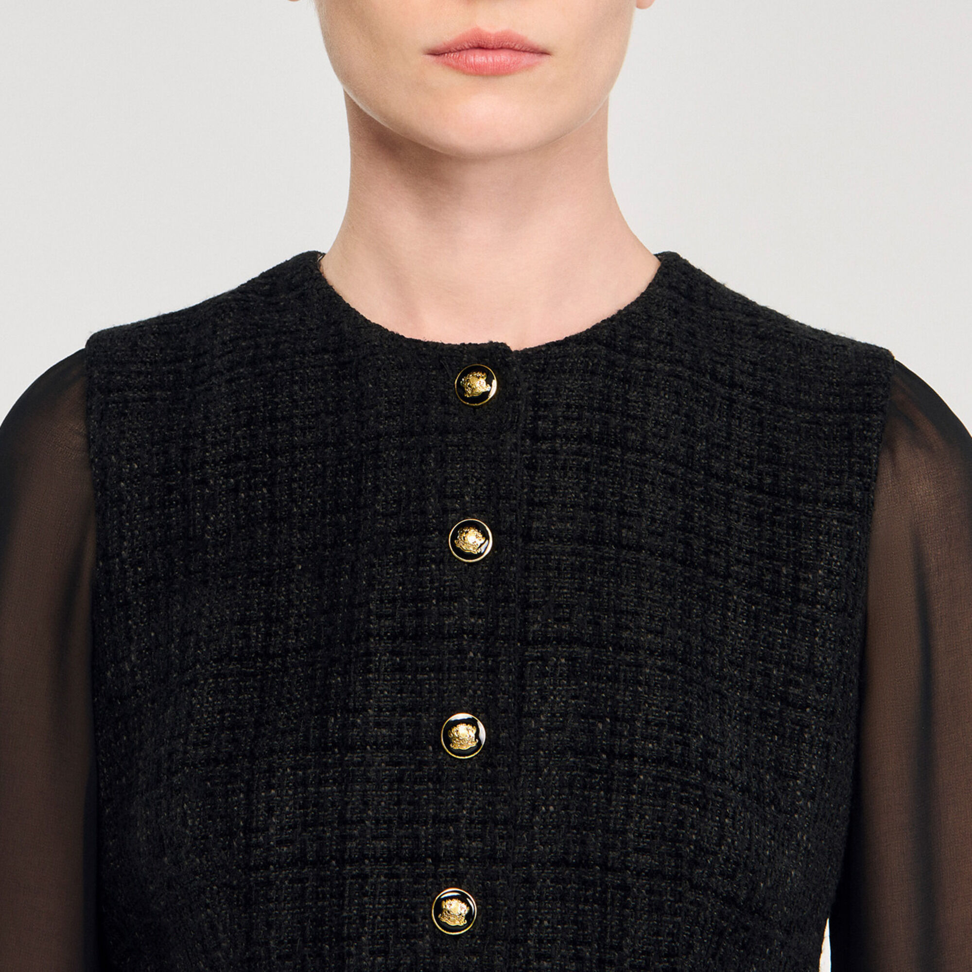 Abito corto con maniche lunghe - Donna | Sandro