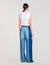 T-shirt corta con dettagli in pizzo