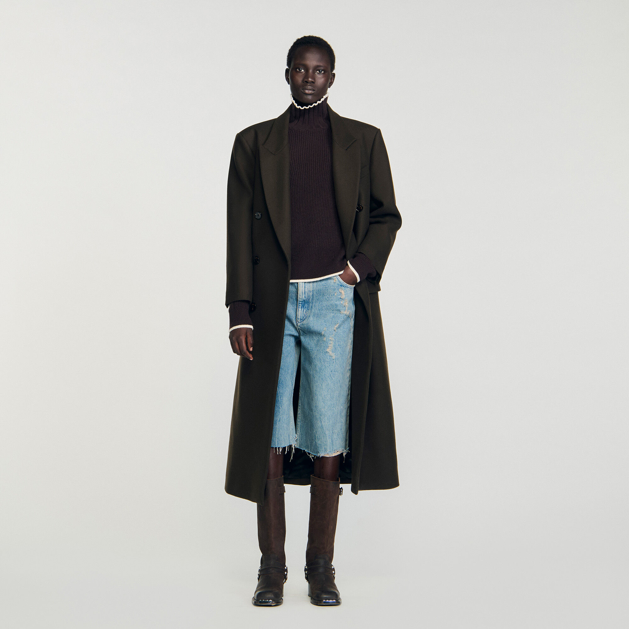 Maglione con collo alto