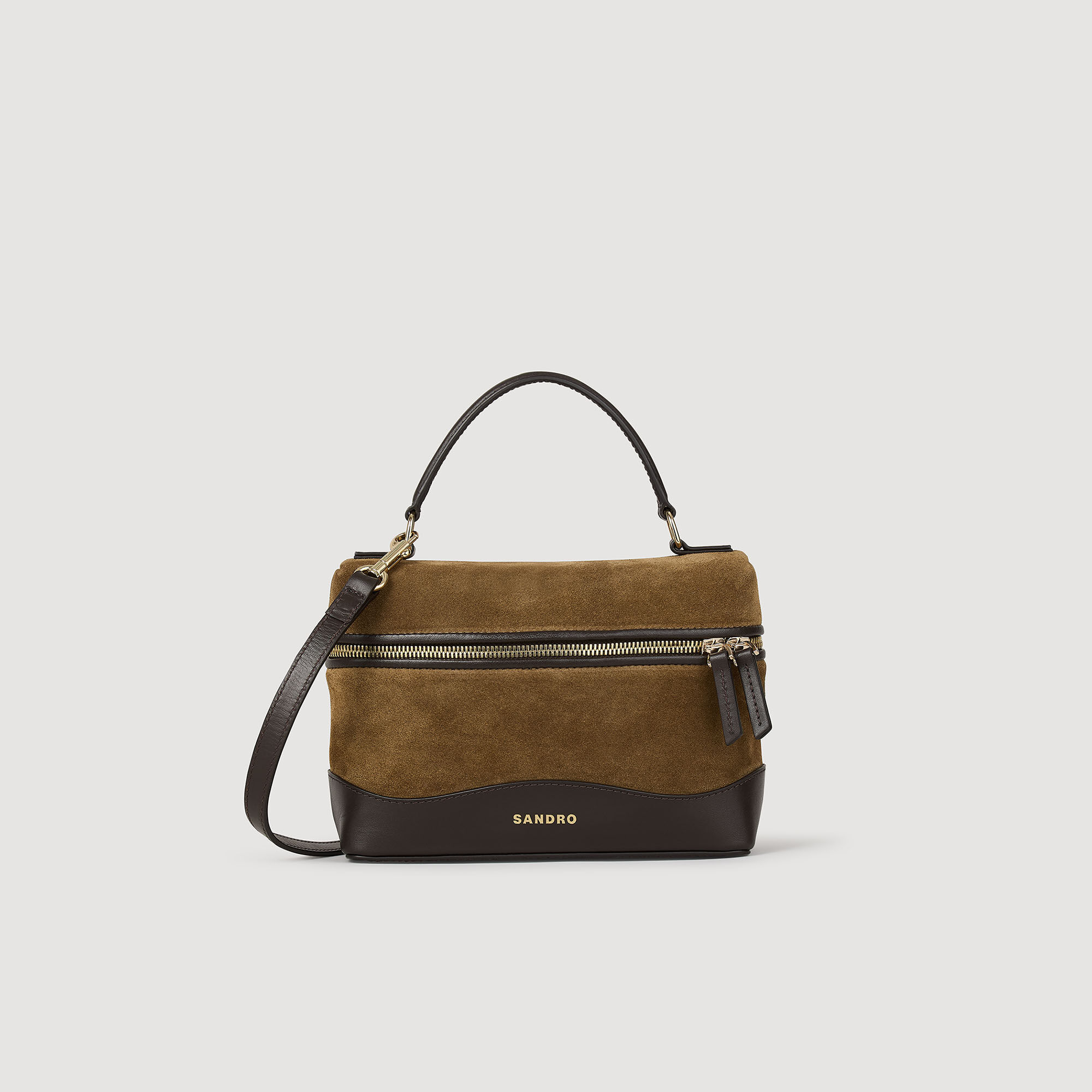 Borsa TANGOSO vanity in pelle e camoscio