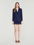 Giacca tailleur rigata con lustrini