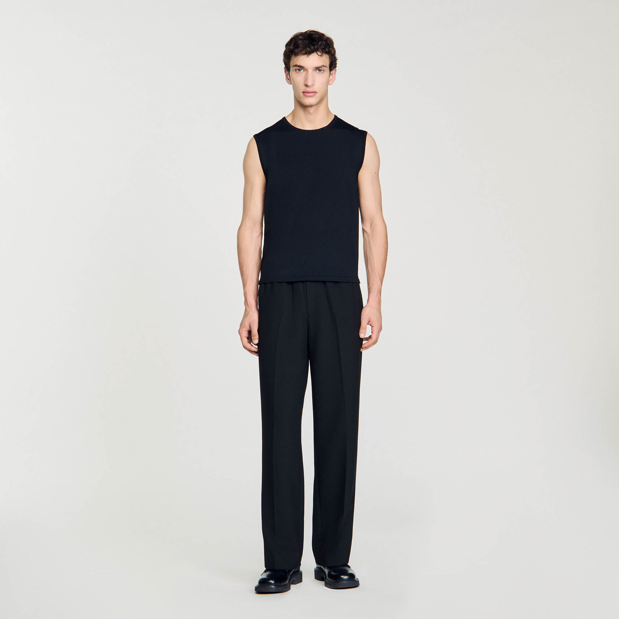 Canottiera in maglia fine