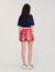 Shorts con stampa a bandana