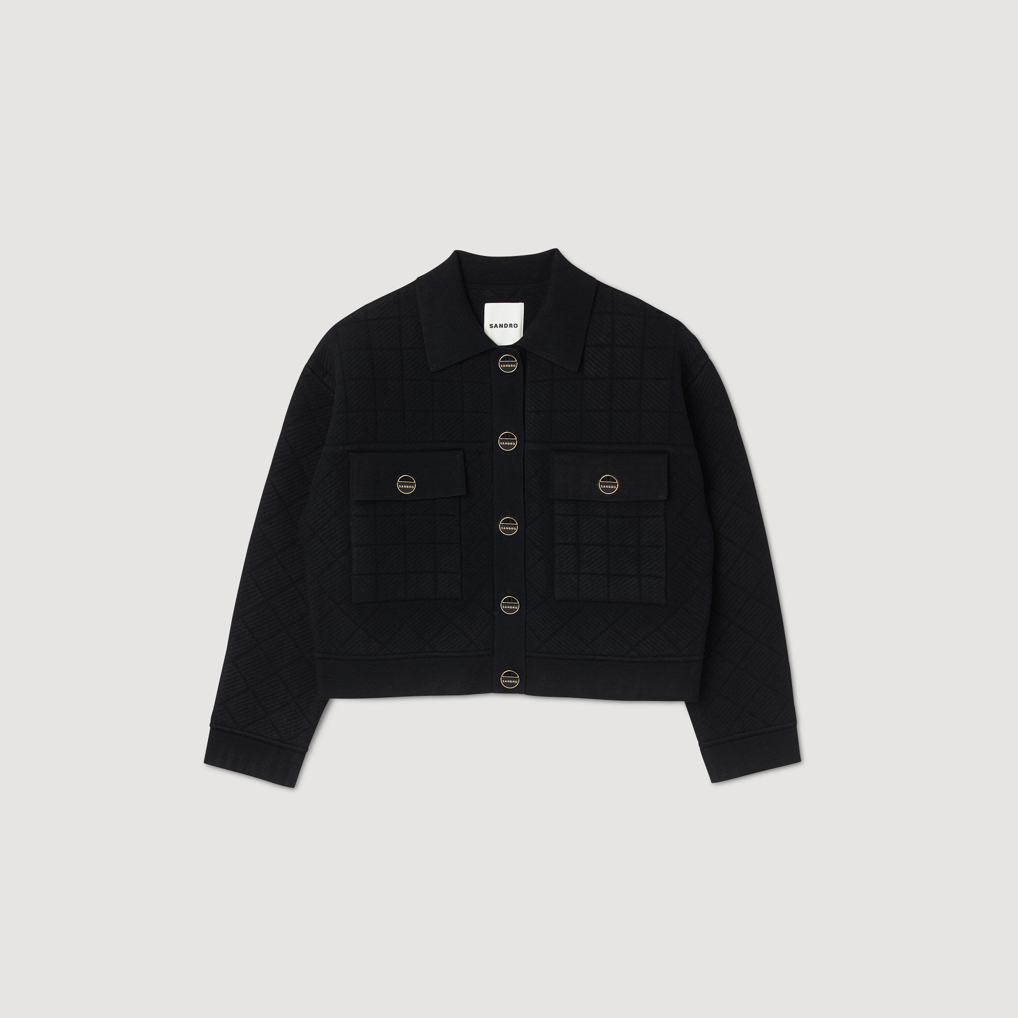 Cardigan corto in maglia