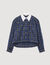Camicia a quadri glitterata