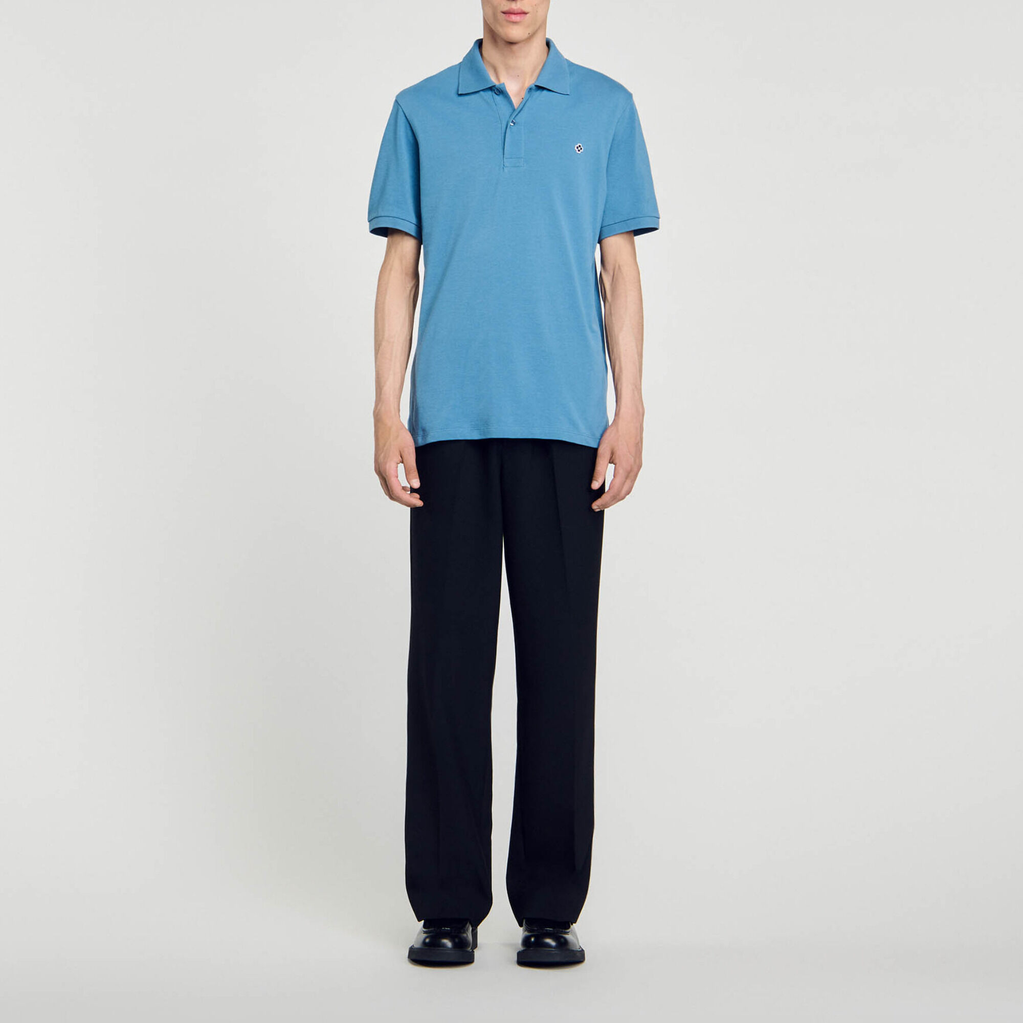 Polo con applicazione Square Cross