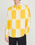 Camicia fluida con stampa a quadri