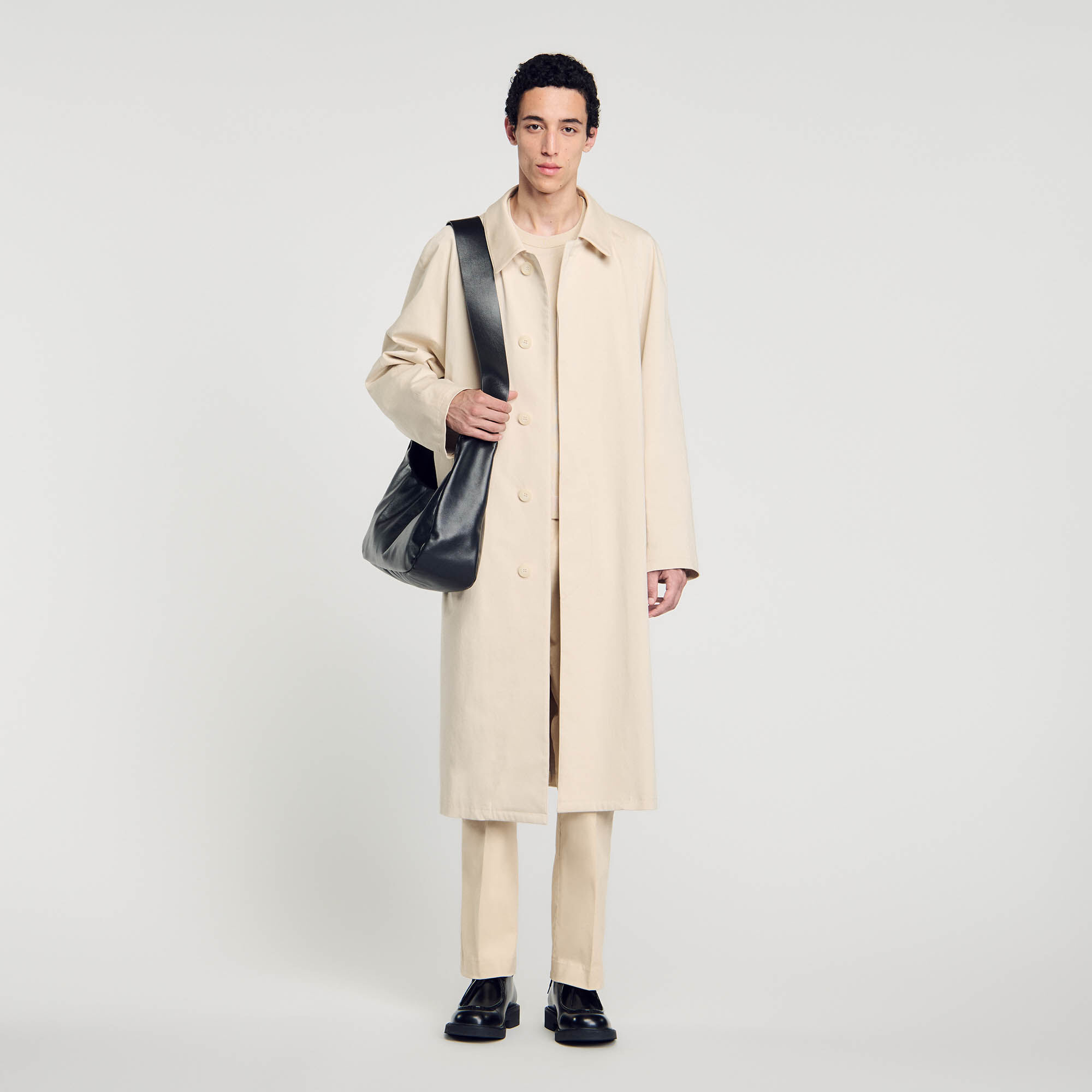 Cappotti beige da uomo Sandro Paris