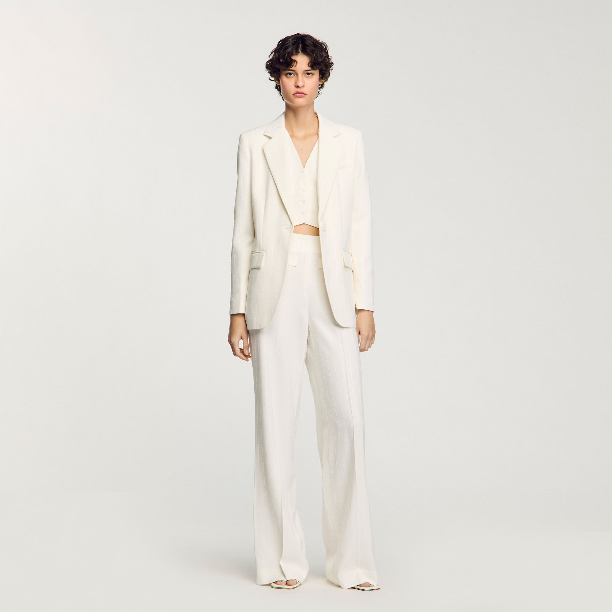 Pantaloni da abito con lustrini