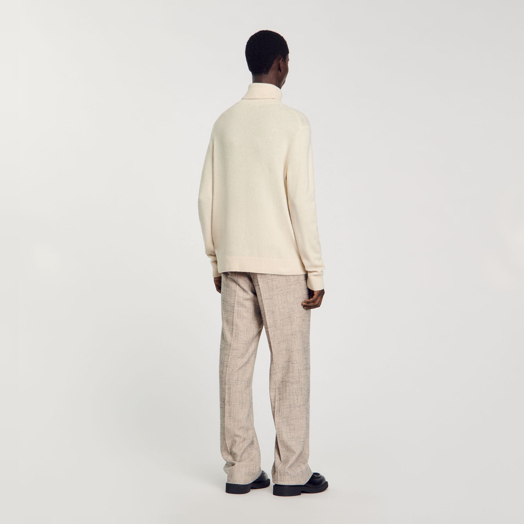 Maglione dolcevita in lana e cashmere - Uomo | Sandro