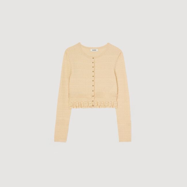 Cardigan con volant
