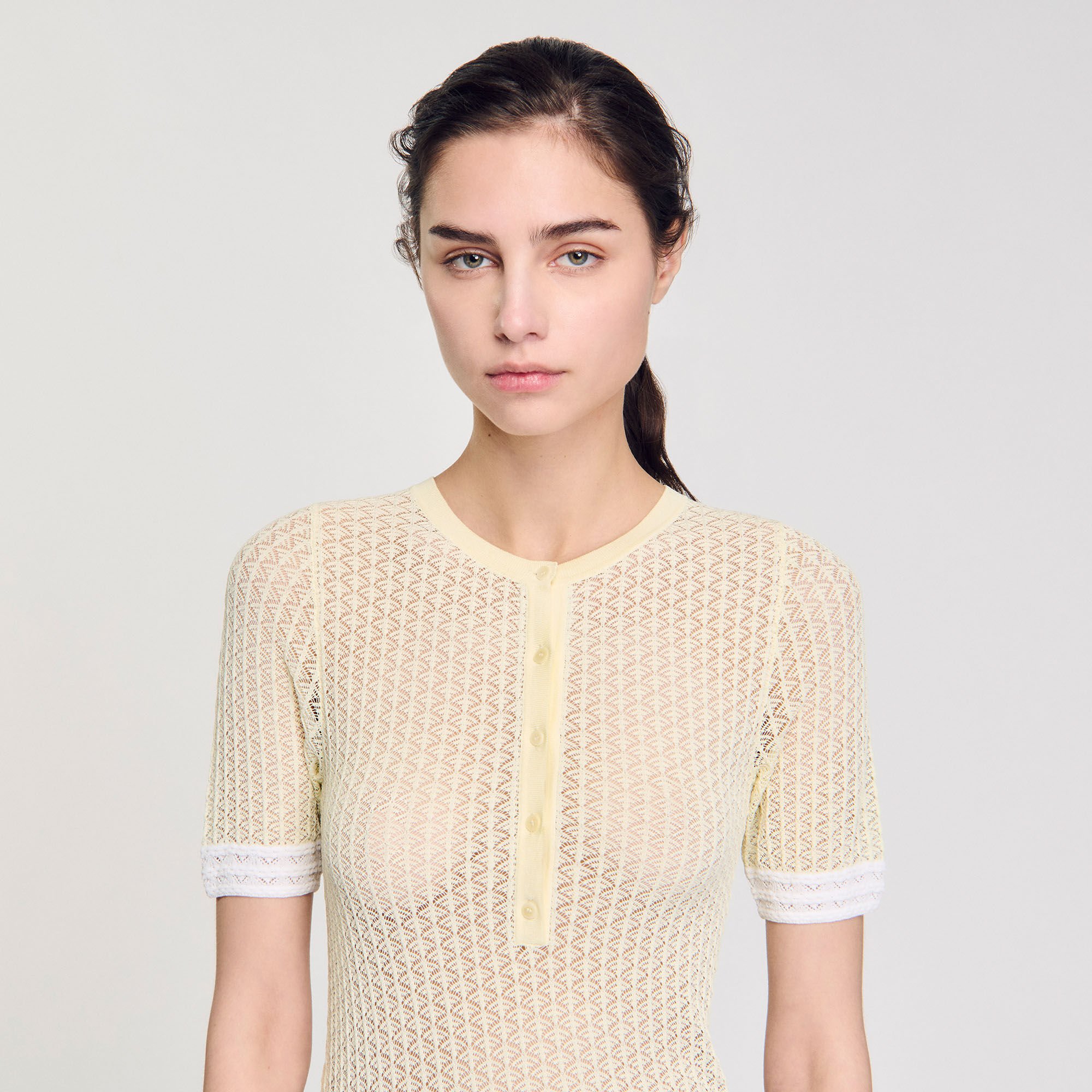 Maglione a maniche corte