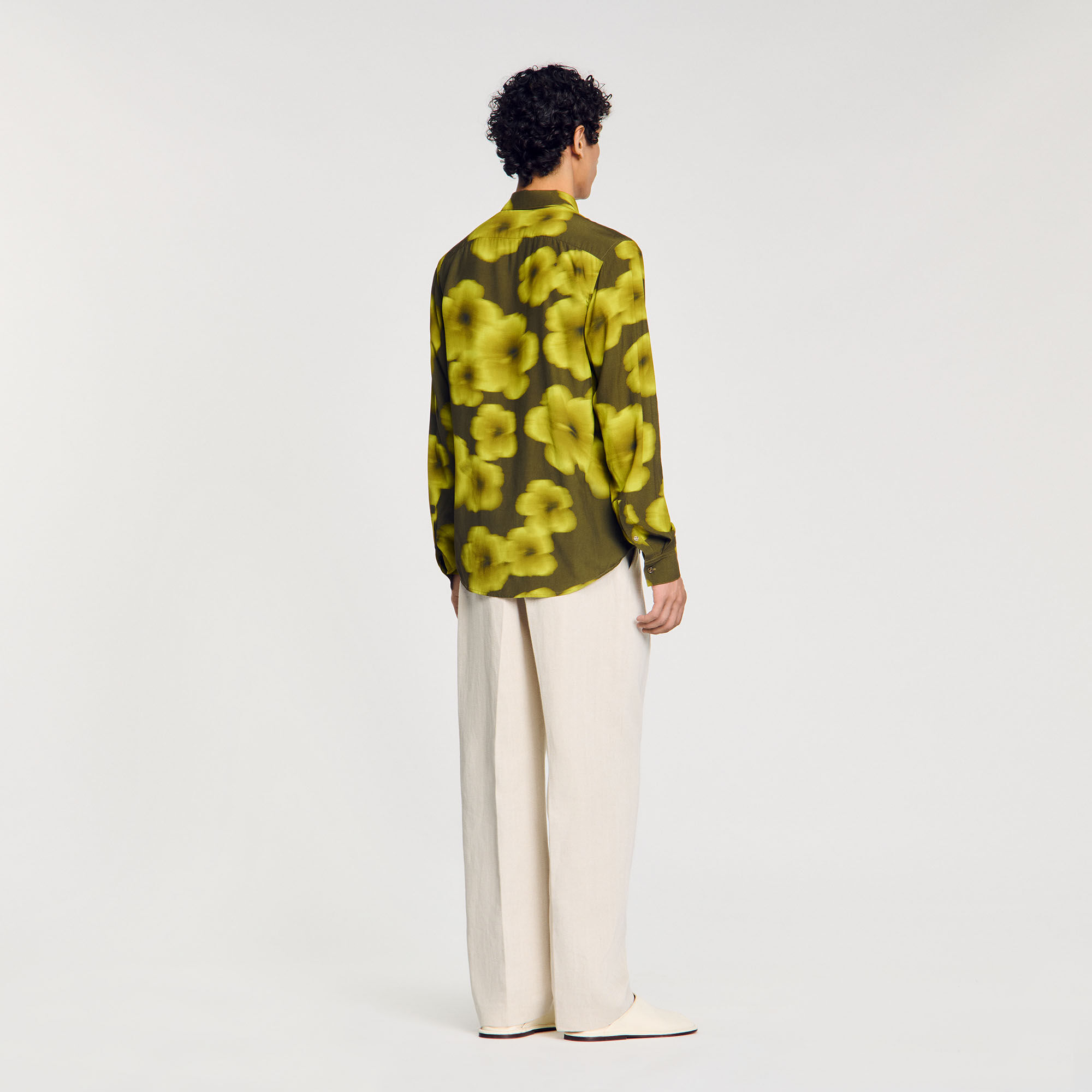 Camicia fluida con stampa a fiori