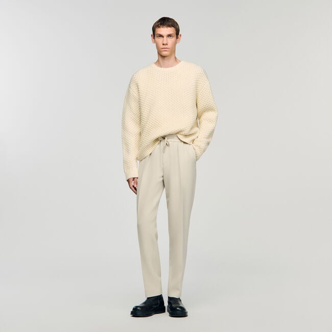 Pantaloni dritti elasticizzati