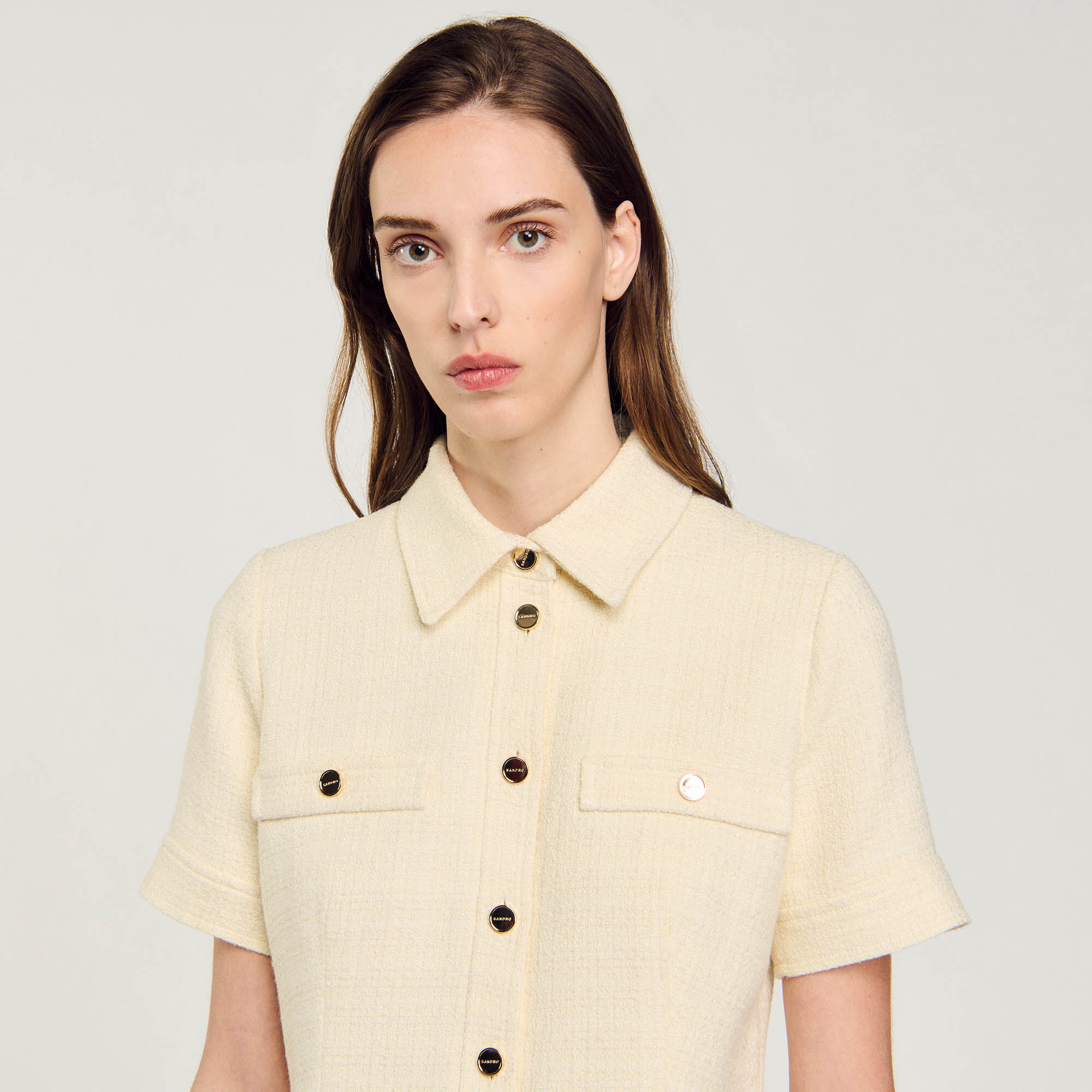 Abito corto in tweed