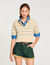 Maglione corto in maglia a righe