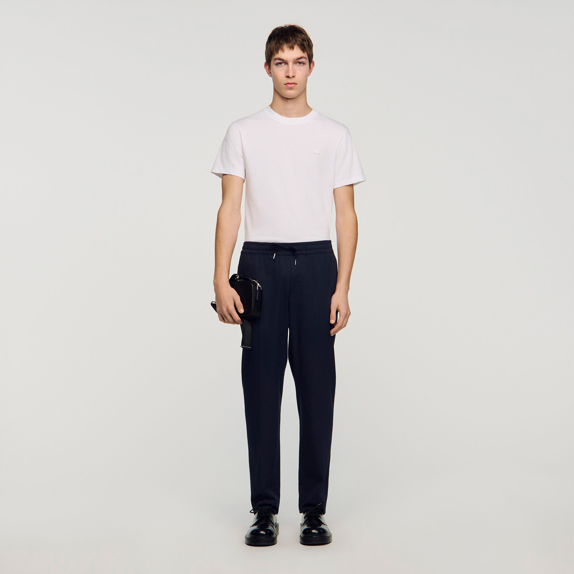 Pantaloni dritti elasticizzati