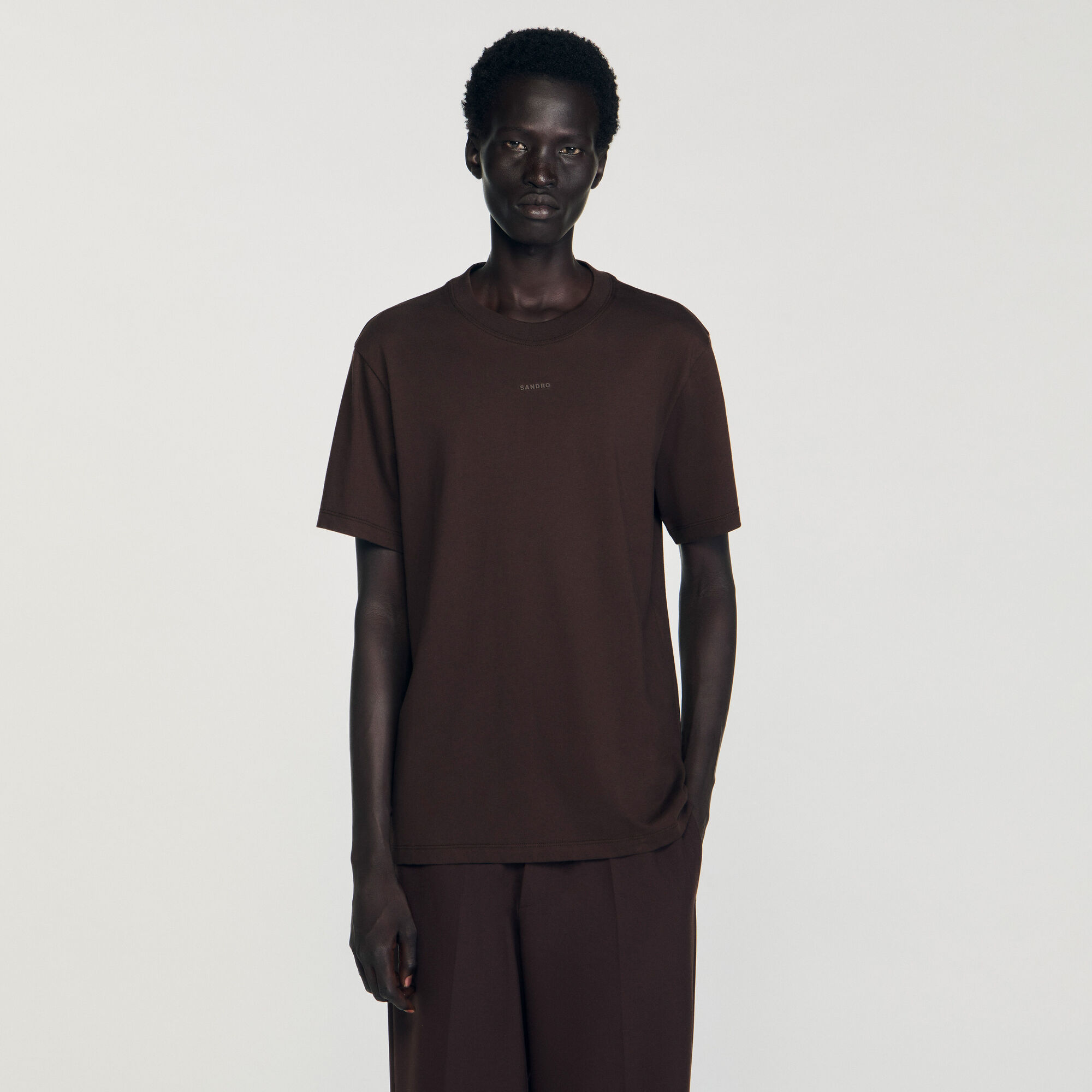 T-shirt in cotone con logo
