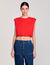 T-shirt corta drappeggiata
