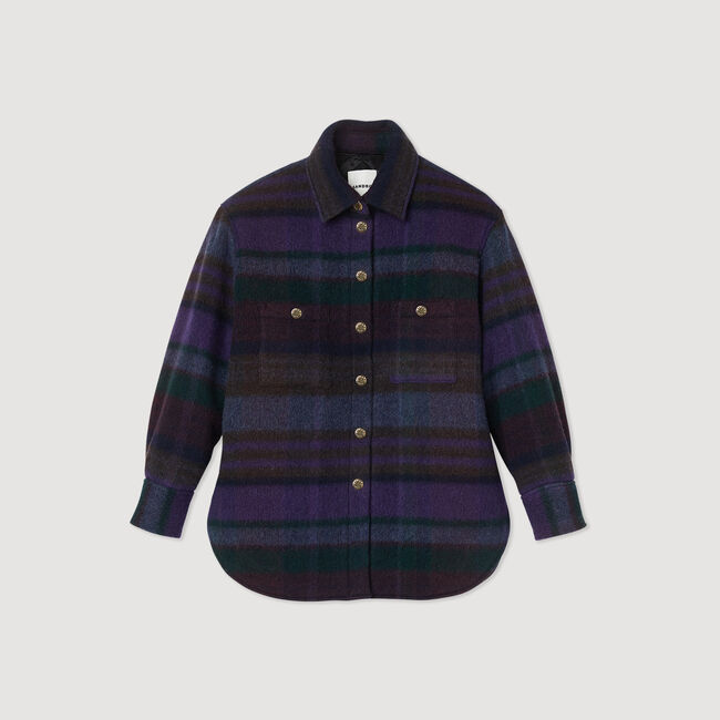 Cappotto sovracamicia a quadri