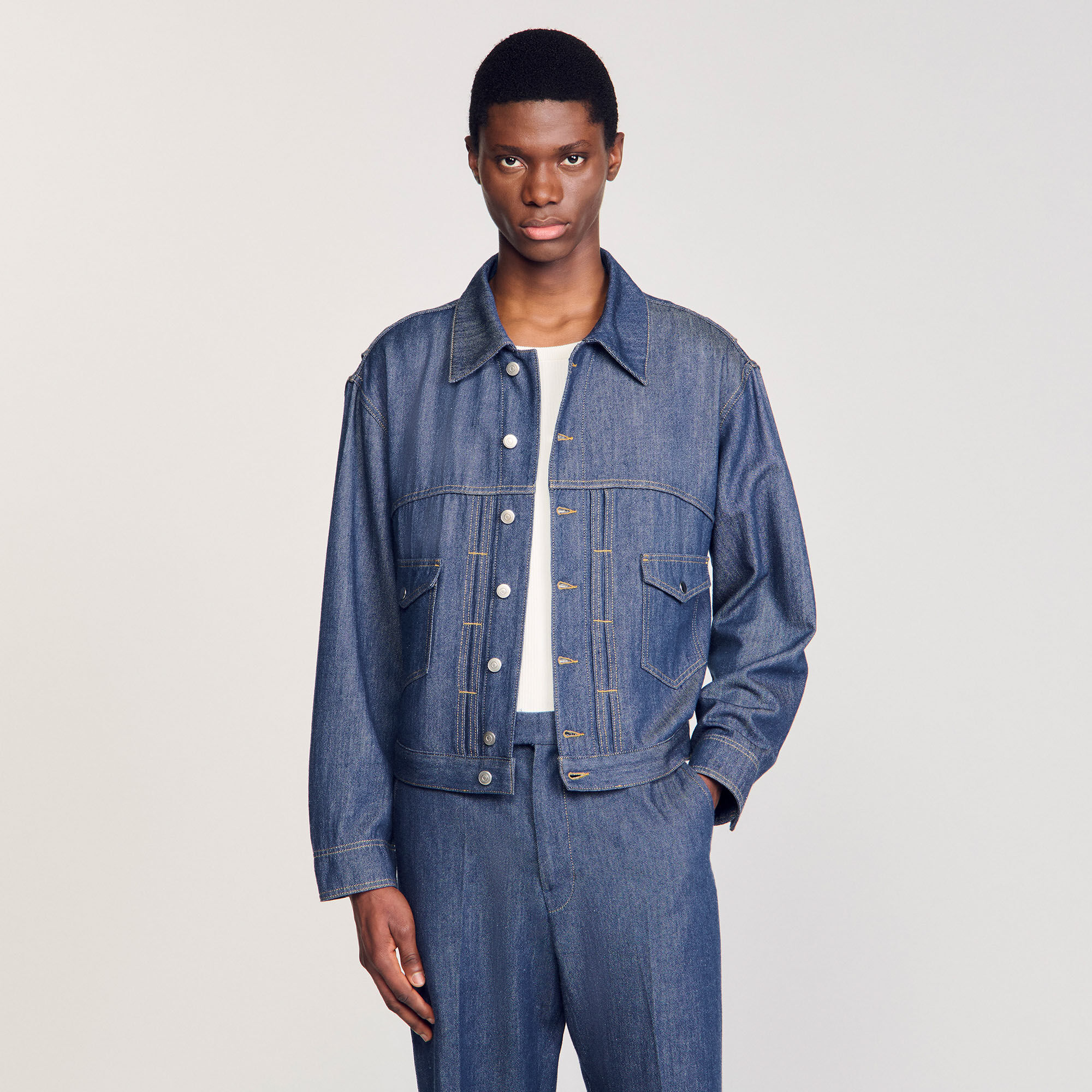 Giubbotto in chambray