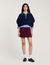 Maglione con colletto in jeans