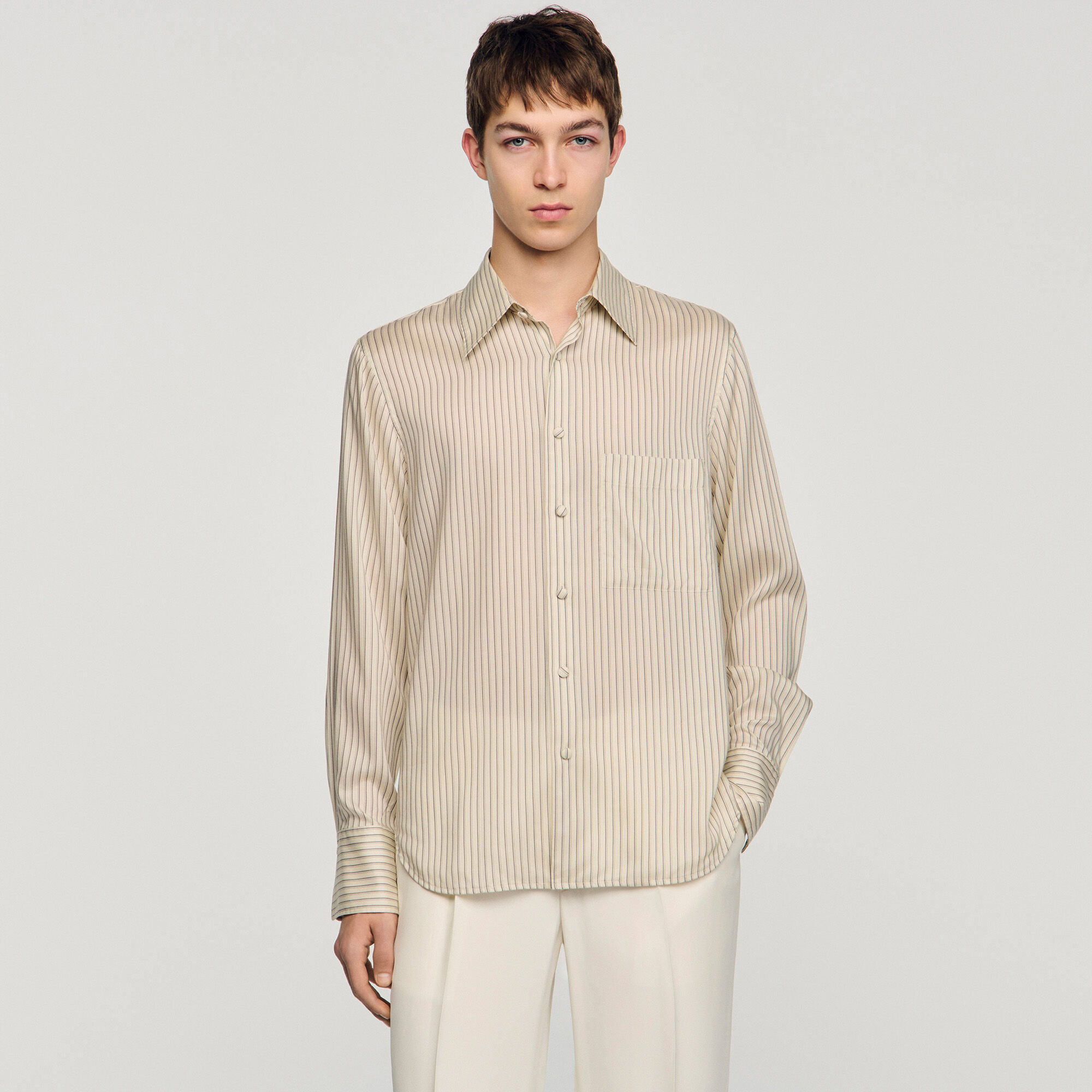 Camicia fluida a righe