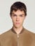 Giacca in crosta di pelle con zip