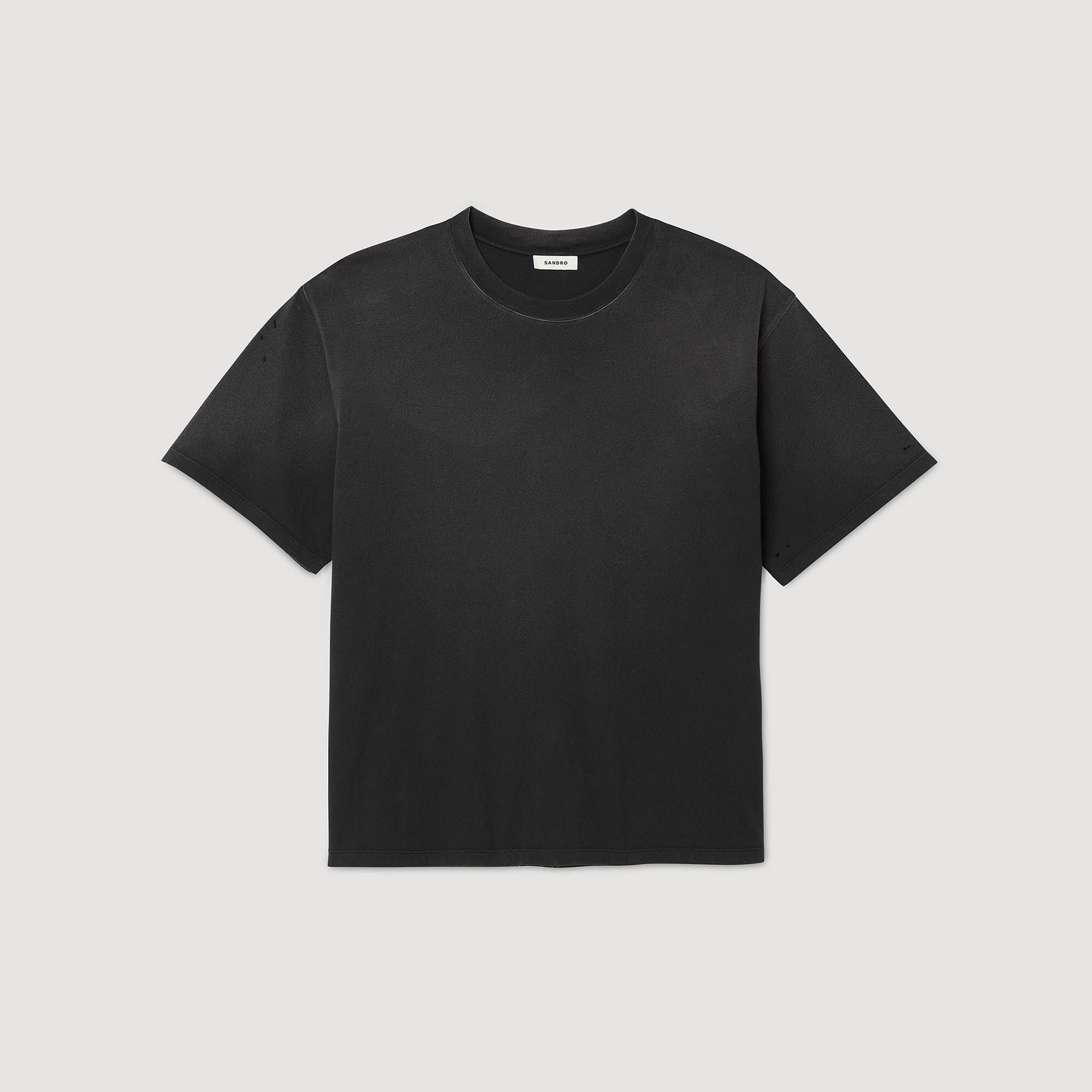 T-shirt con effetto usato