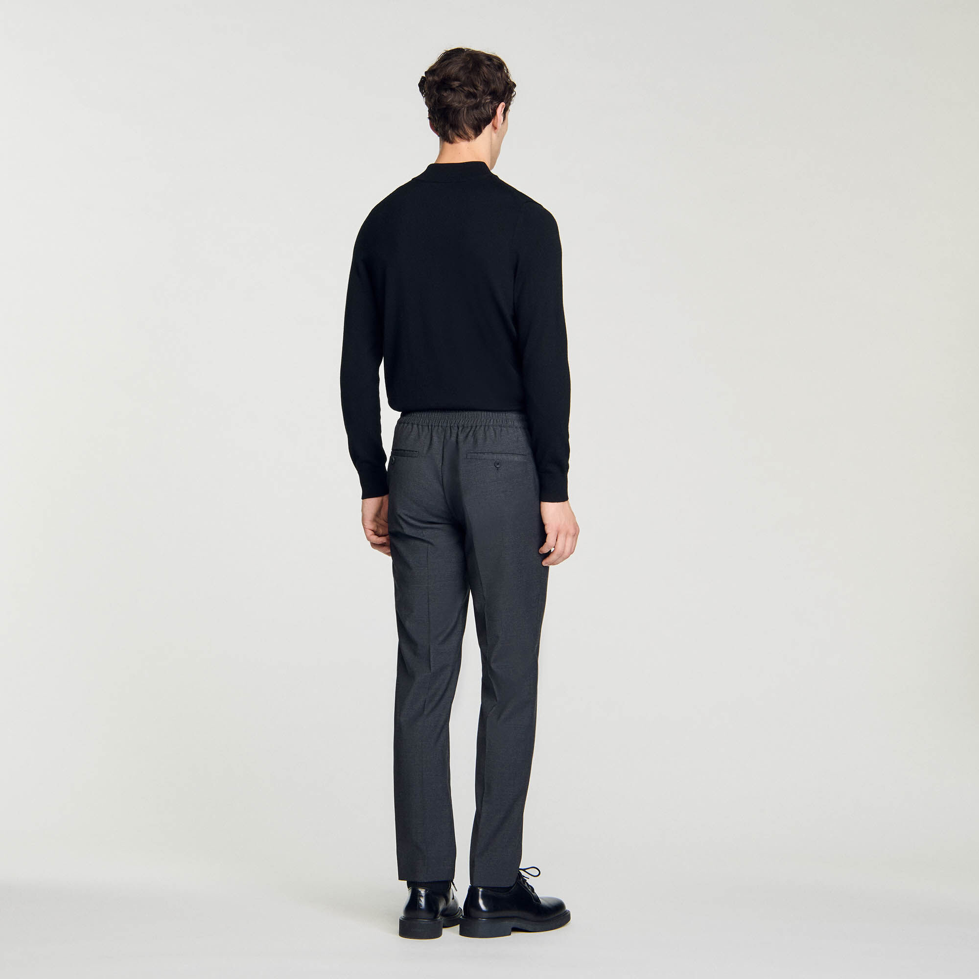Pantaloni dritti elasticizzati