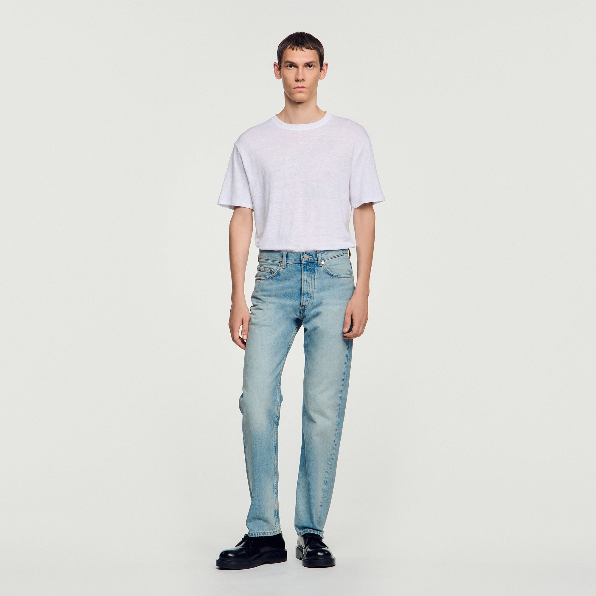 T-shirt in lino certificato - Uomo | Sandro