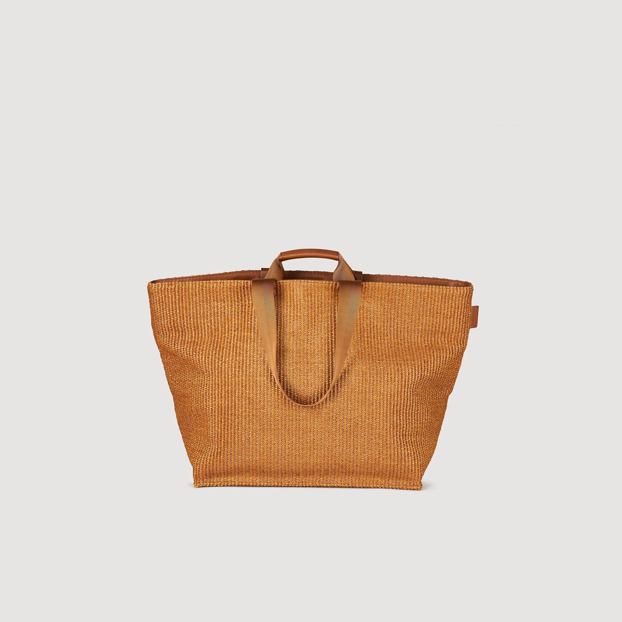Tote bag grande in tela intrecciata