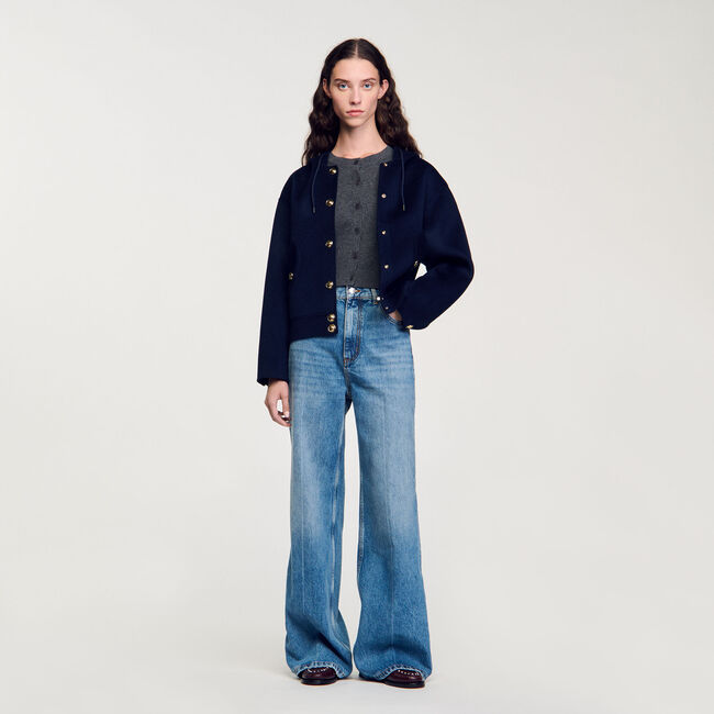 Cappotto in lana double face