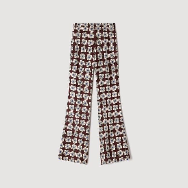 Pantaloni fluidi stampa a fiori