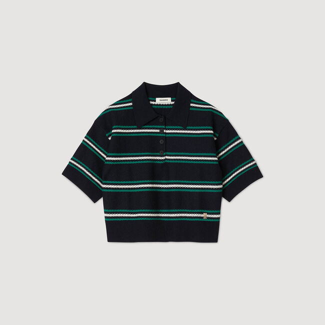 Maglione con colletto a polo