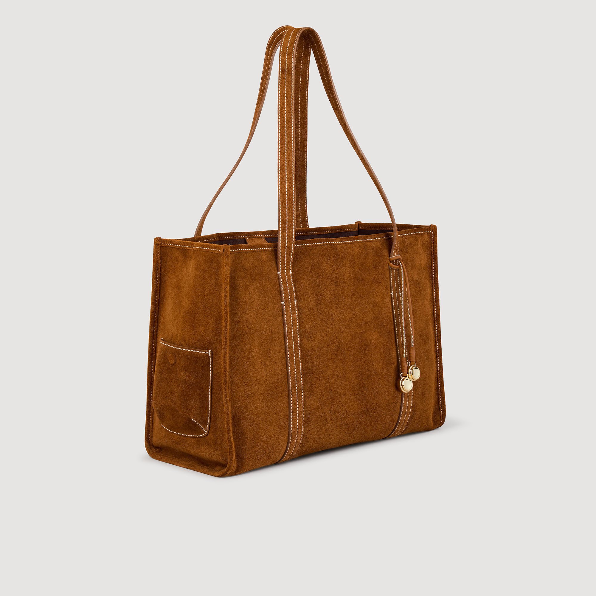 Shopping bag in scamosciato