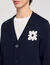 Cardigan con dettaglio a fiore