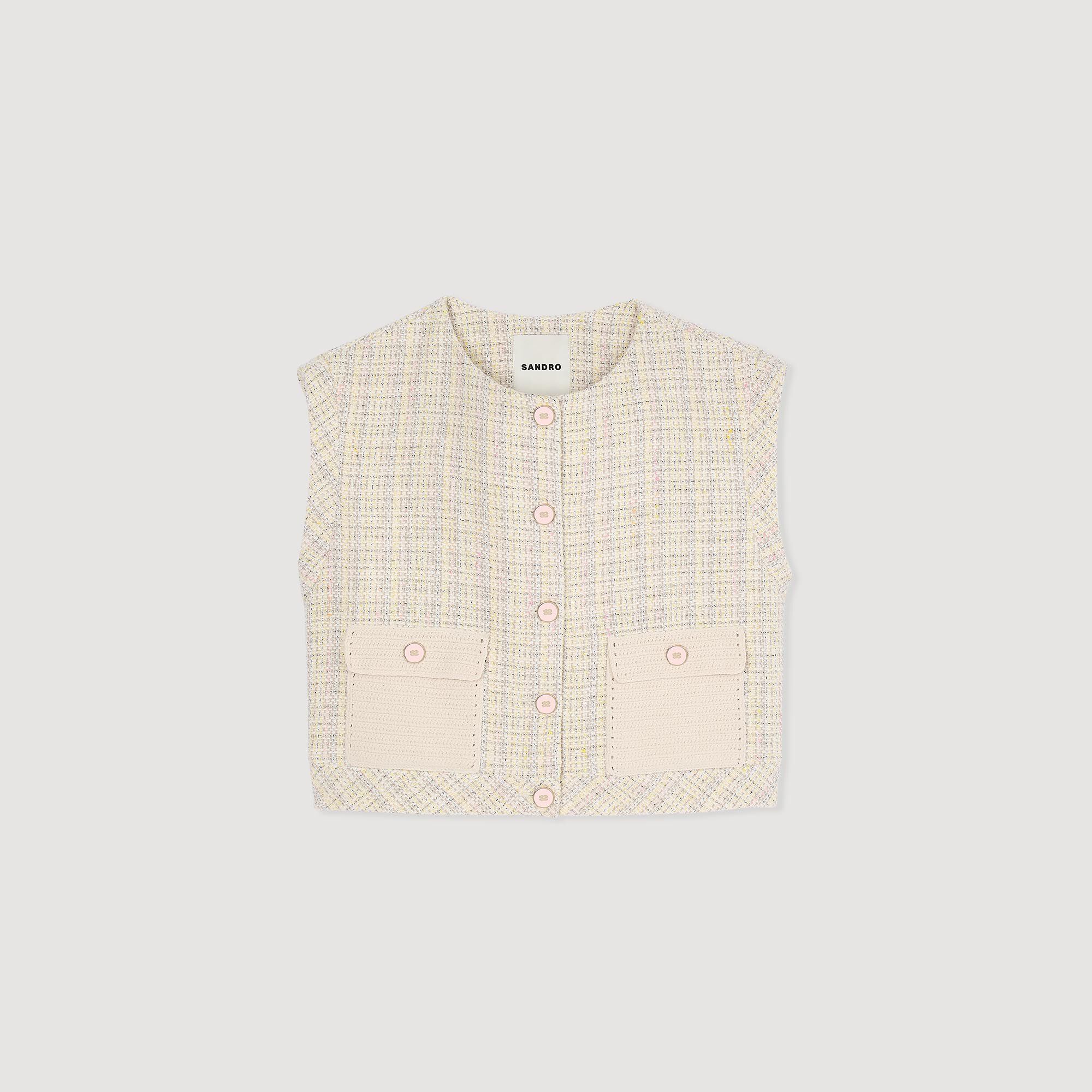 Gilet in tweed fantasia