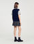 Maglione in maglia bimateriale