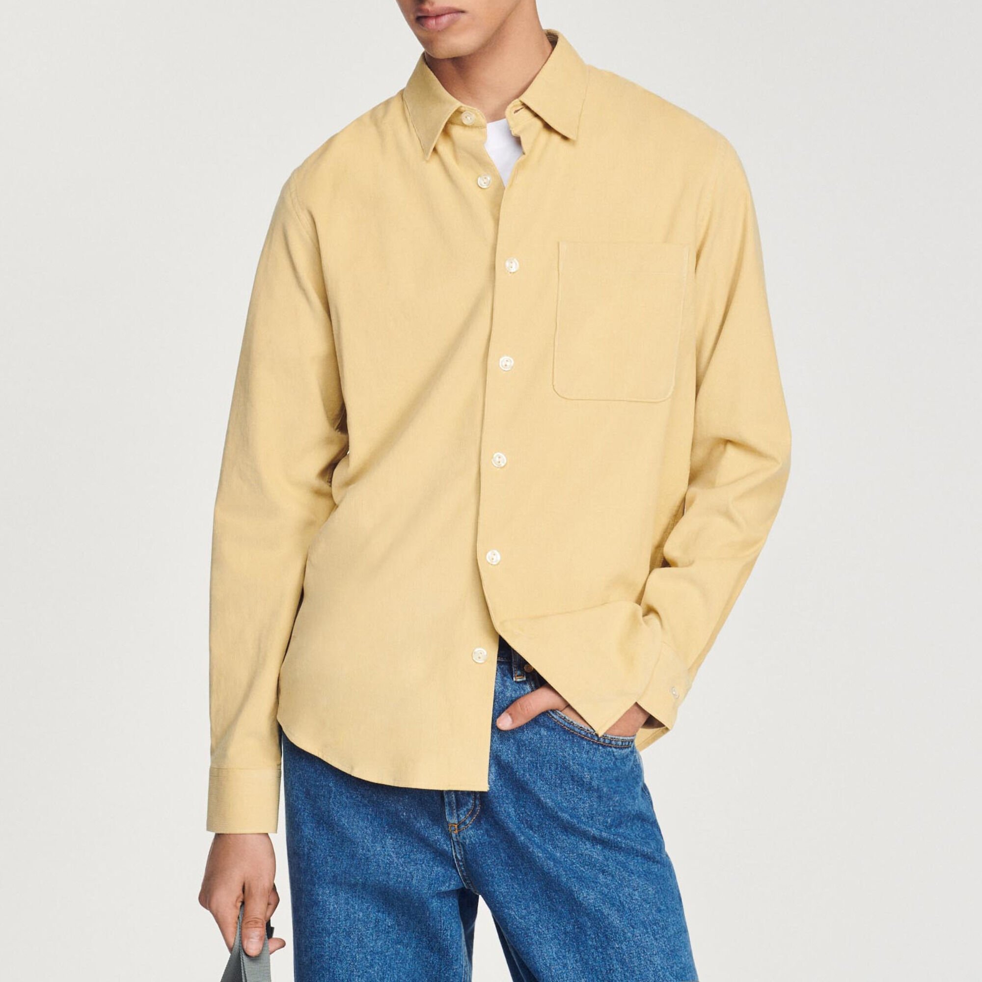 Camicia in velluto a coste