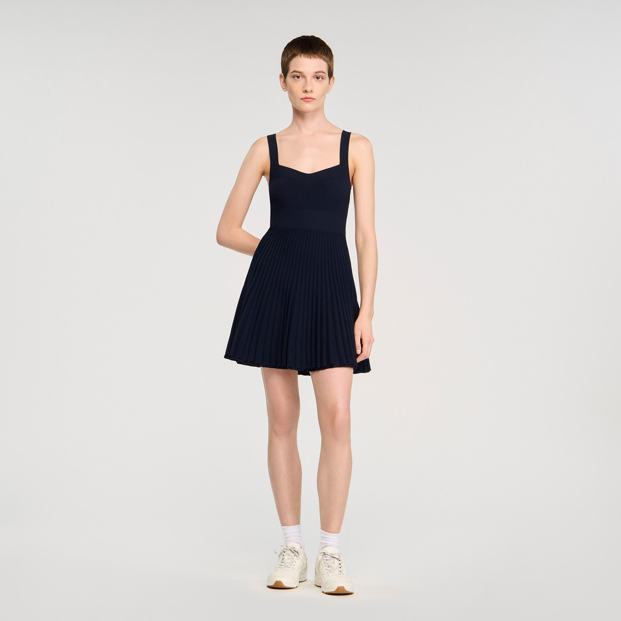 Abito corto in maglia