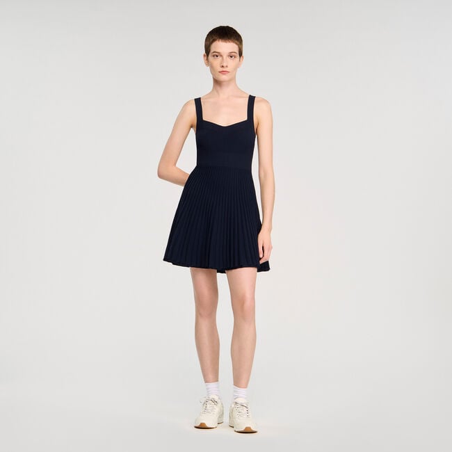 Abito corto in maglia