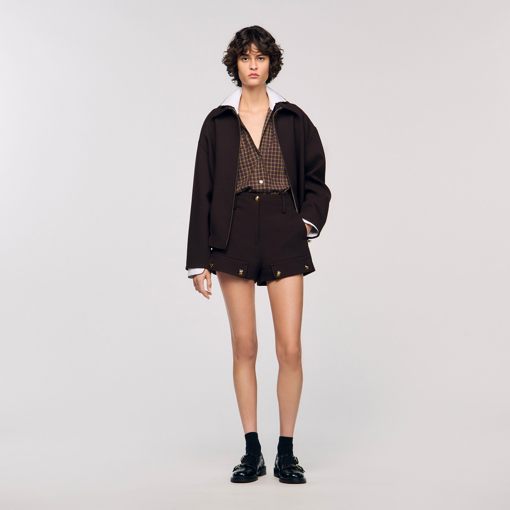 Camicia bicolore a quadri