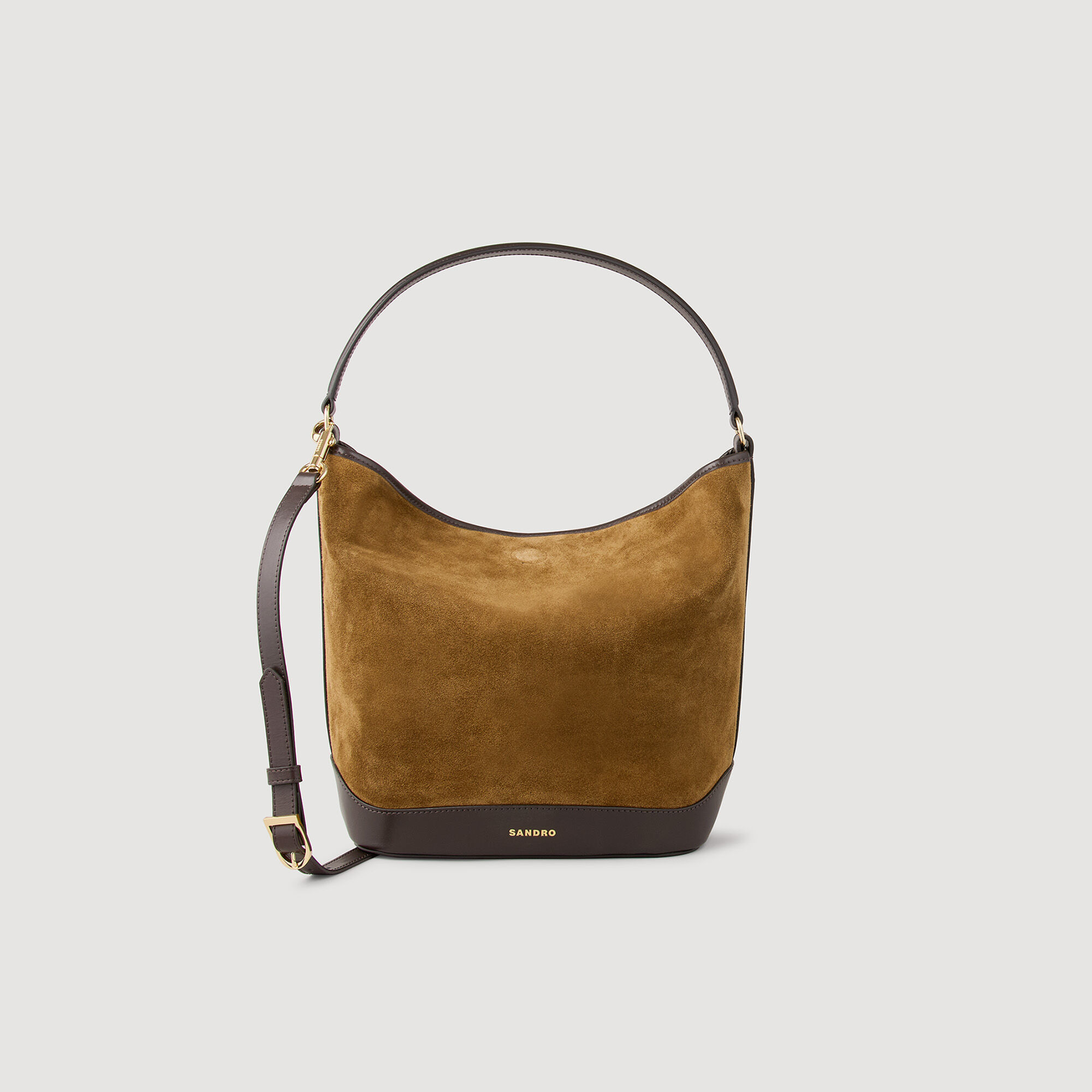Borsa a secchiello in camoscio TANGOSO