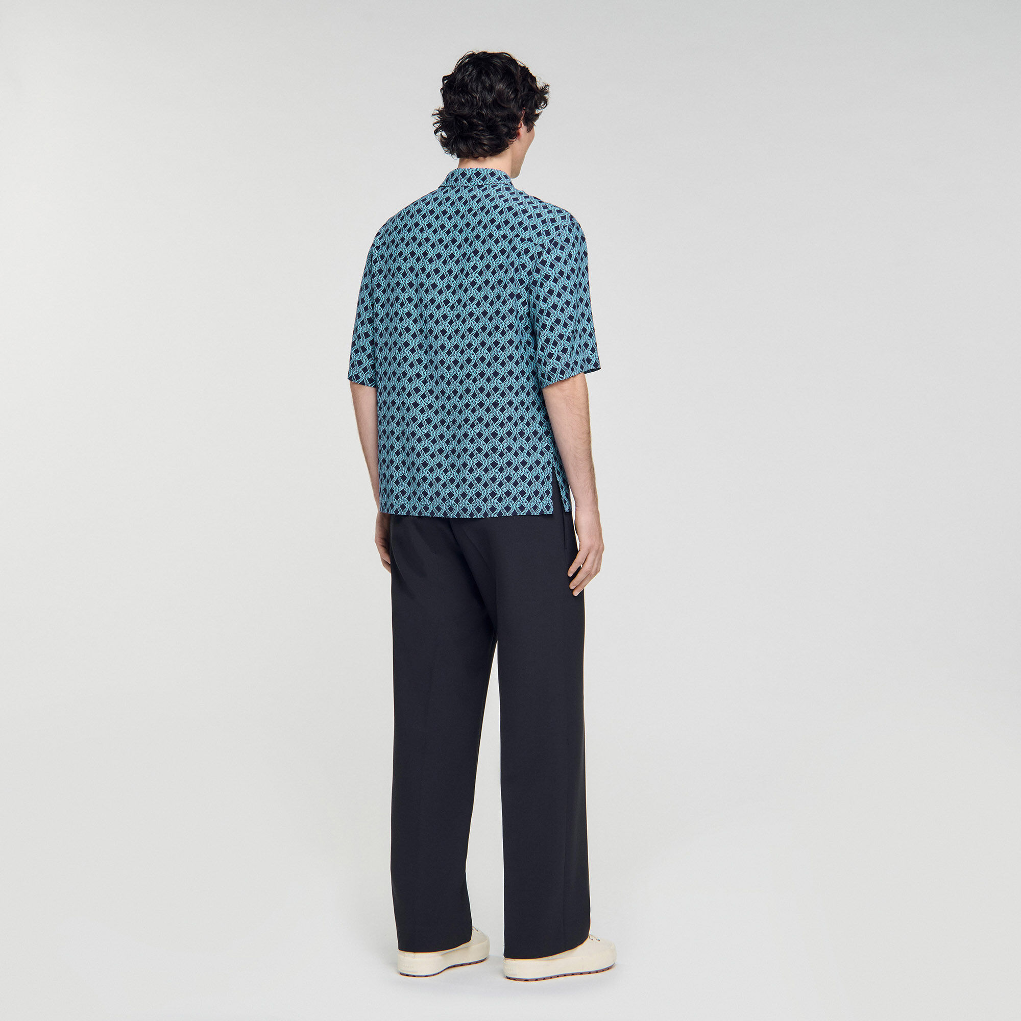 Camicia con stampa a corda