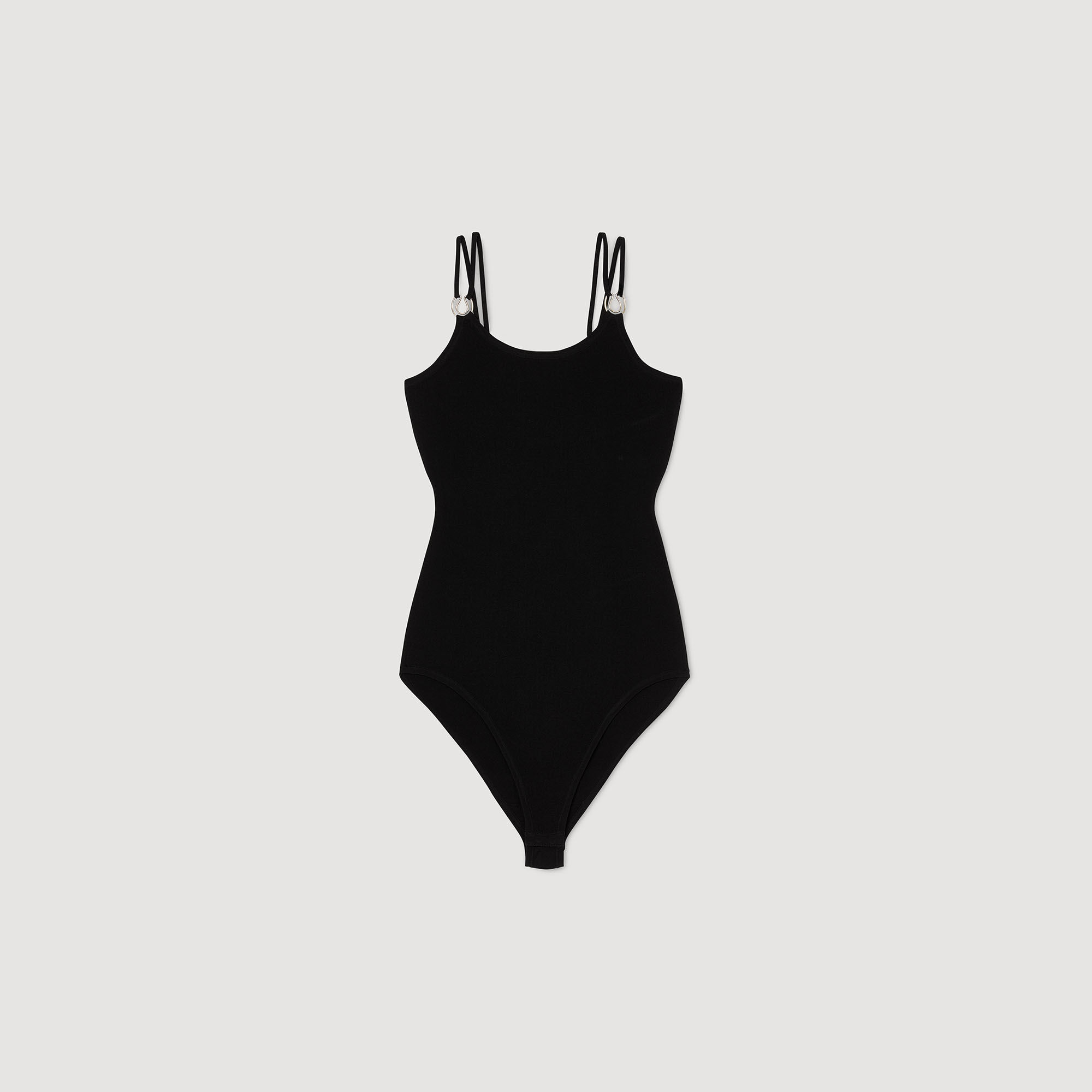 Body in maglia con dettaglio bijou