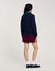 Maglione con colletto in jeans
