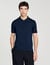 Polo in maglia con colletto con zip