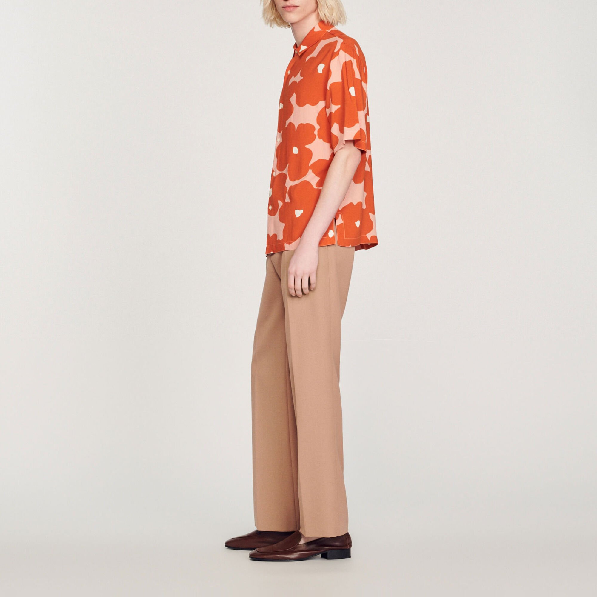 Camicia con stampa floreale