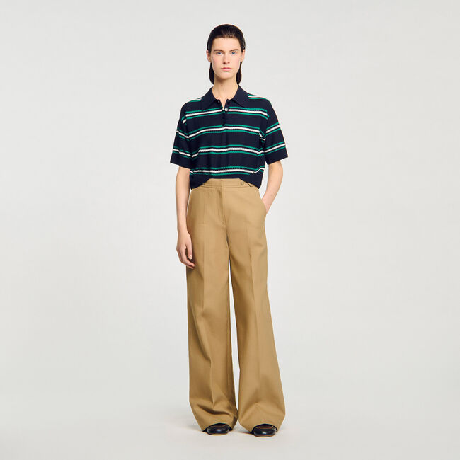 Maglione con colletto a polo